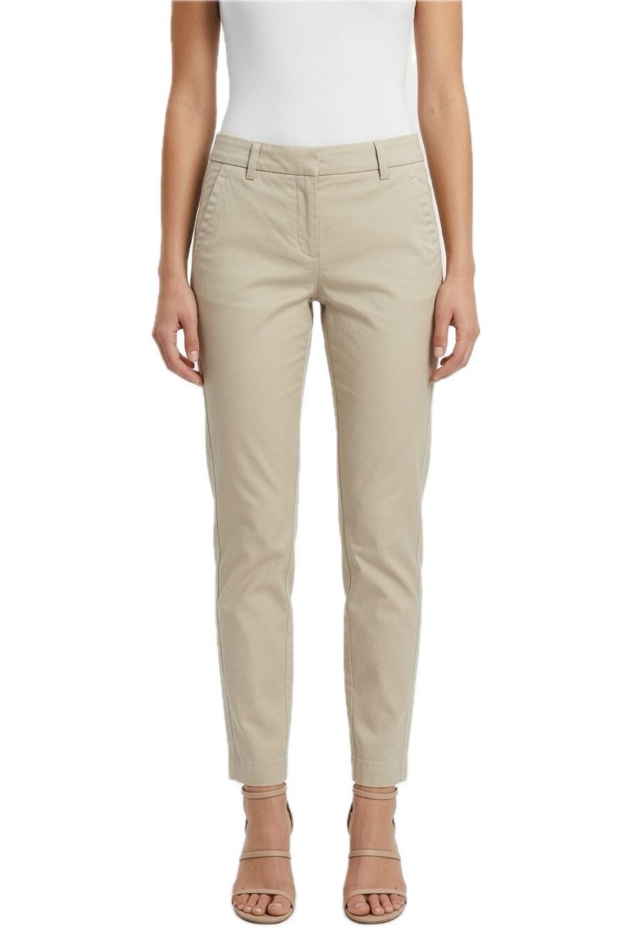 H&M Khaki Tan Casual Career Skinny Leg Dress Pants Size 2